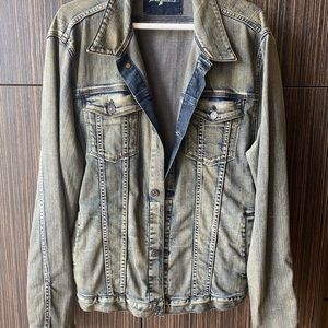 7 for all mankind men’s jean jacket XL